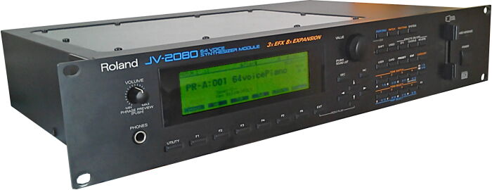 ゆったり柔らか Roland JV-2080 EXボード7枚搭載 メモリーカードM-256E